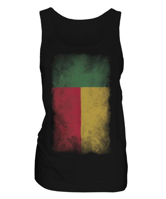Benin Faded Flag Ladies Vest