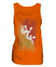 Bhutan Faded Flag Ladies Vest
