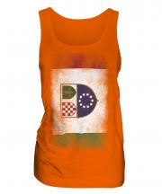 Bosnia And Herzegovina Federation Faded Flag Ladies Vest