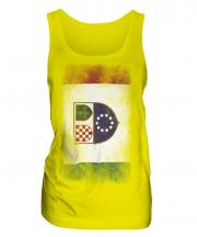 Bosnia And Herzegovina Federation Faded Flag Ladies Vest