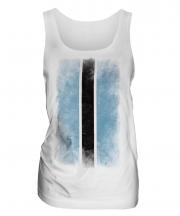 Botswana Faded Flag Ladies Vest