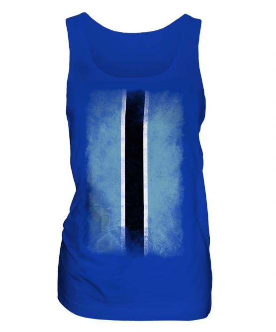 Botswana Faded Flag Ladies Vest