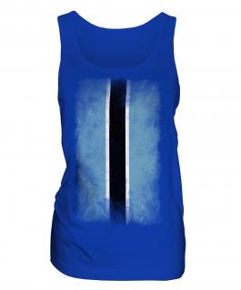 Botswana Faded Flag Ladies Vest