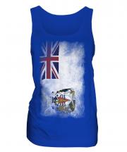 British Antartic Territory Faded Flag Ladies Vest