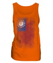 Burma Faded Flag Ladies Vest
