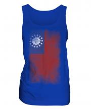 Burma Faded Flag Ladies Vest