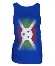 Burundi Faded Flag Ladies Vest