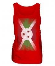 Burundi Faded Flag Ladies Vest