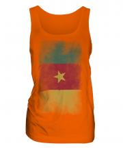 Cameroon Faded Flag Ladies Vest