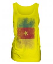 Cameroon Faded Flag Ladies Vest