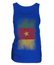 Cameroon Faded Flag Ladies Vest