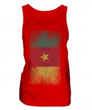 Cameroon Faded Flag Ladies Vest