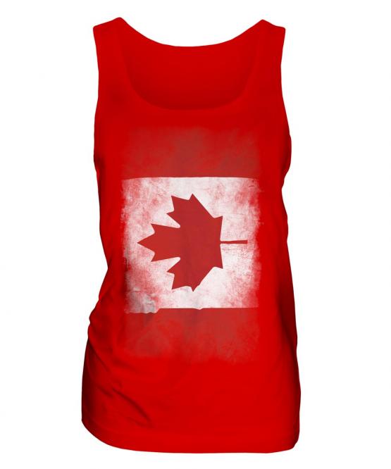 Canada Faded Flag Ladies Vest