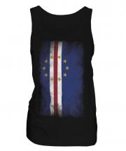 Cape Verde Faded Flag Ladies Vest