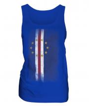 Cape Verde Faded Flag Ladies Vest