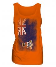 Cayman Islands Faded Flag Ladies Vest