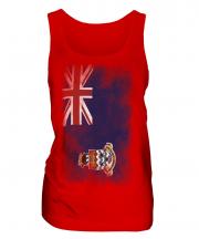 Cayman Islands Faded Flag Ladies Vest