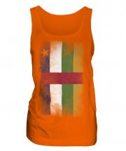 Central African Republic Faded Flag Ladies Vest