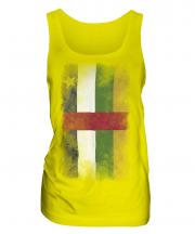 Central African Republic Faded Flag Ladies Vest