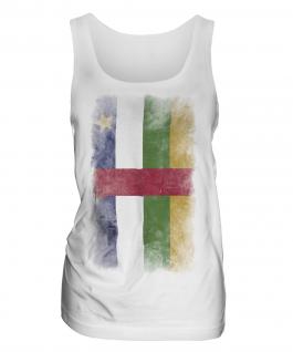 Central African Republic Faded Flag Ladies Vest