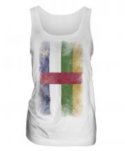 Central African Republic Faded Flag Ladies Vest