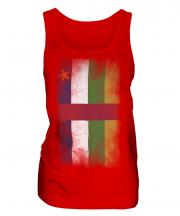 Central African Republic Faded Flag Ladies Vest