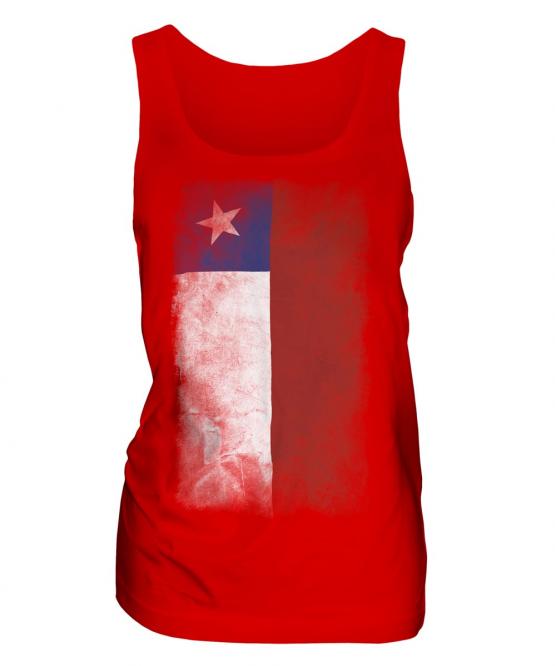 Chile Faded Flag Ladies Vest