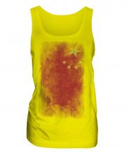 China Faded Flag Ladies Vest