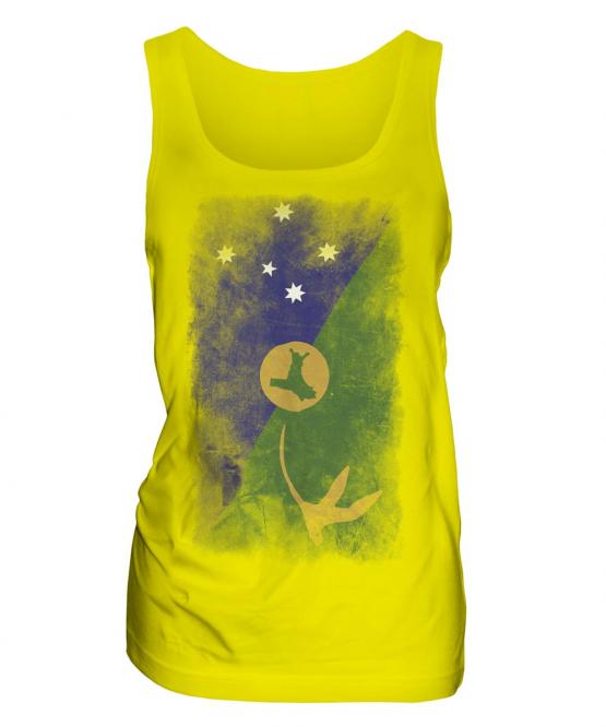 Christmas Island Faded Flag Ladies Vest