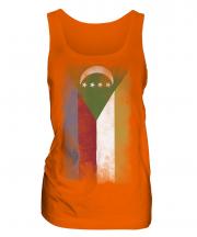 Comoros Faded Flag Ladies Vest