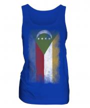 Comoros Faded Flag Ladies Vest