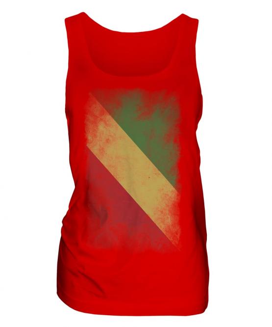 Congo Faded Flag Ladies Vest
