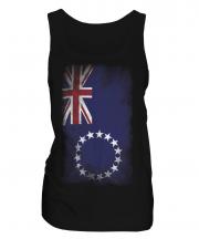 Cook Islands Faded Flag Ladies Vest