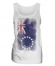 Cook Islands Faded Flag Ladies Vest