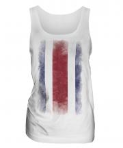 Costa Rica Faded Flag Ladies Vest