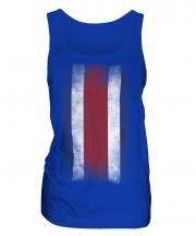 Costa Rica Faded Flag Ladies Vest