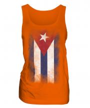 Cuba Faded Flag Ladies Vest