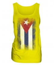Cuba Faded Flag Ladies Vest