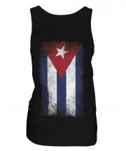 Cuba Faded Flag Ladies Vest