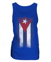 Cuba Faded Flag Ladies Vest