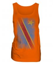 Democratic Rep. Of Congo Faded Flag Ladies Vest