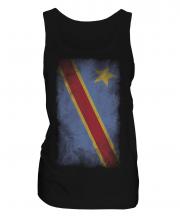 Democratic Rep. Of Congo Faded Flag Ladies Vest