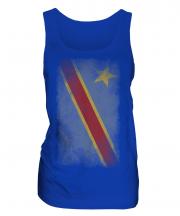 Democratic Rep. Of Congo Faded Flag Ladies Vest