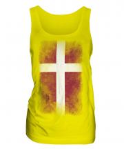Denmark Faded Flag Ladies Vest