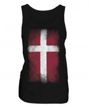 Denmark Faded Flag Ladies Vest
