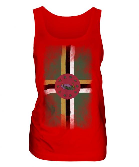 Dominica Faded Flag Ladies Vest