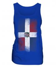 Dominican Republic Faded Flag Ladies Vest