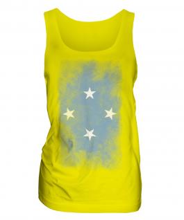 Micronesia Faded Flag Ladies Vest