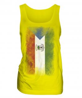 Equatorial Guinea Faded Flag Ladies Vest