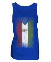 Equatorial Guinea Faded Flag Ladies Vest